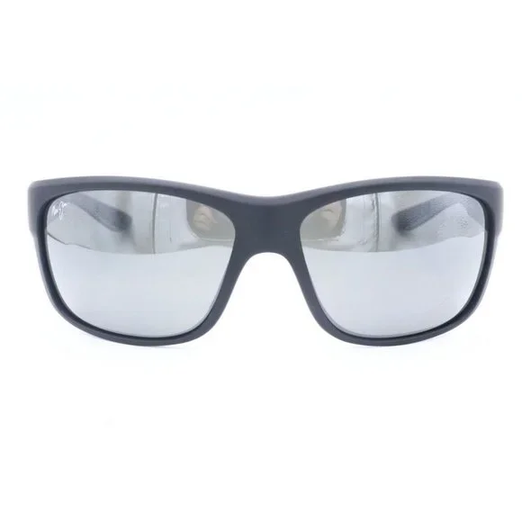 Maui Jim Southern Cross MJ 815-53B Wrap Sunglasses Gray Polarized Lens 63mm (B)